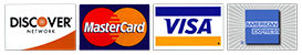 Discover MasterCard Visa American Express Discover MasterCard Visa American Express